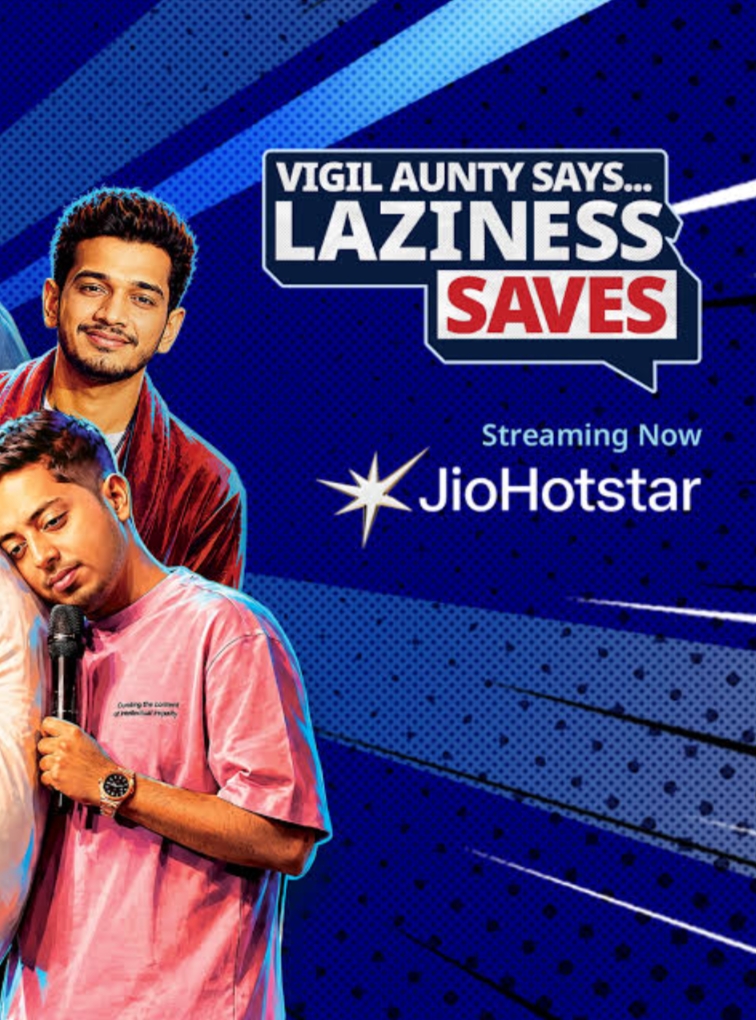 Vigil Aunty Says... Laziness Saves campaign poster